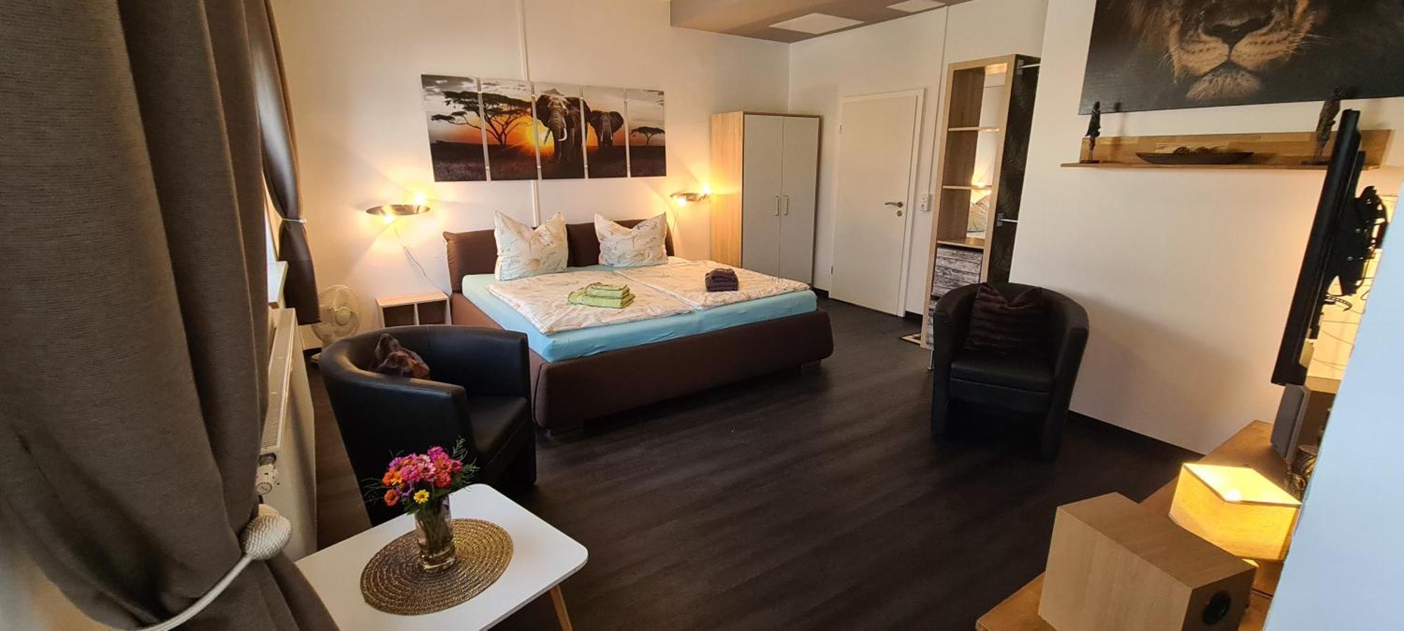 Gaesteappartements "Purefitness" Am Elberadweg In 坦哲蒙 客房 照片